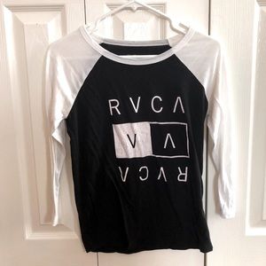 RVCA 3/4 Sleeve Logo Tee
